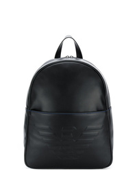 Emporio Armani Logo Embossed Backpack
