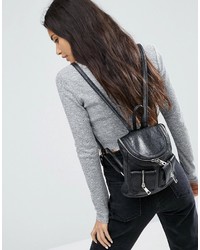 Asos Mini Backpack With Zip Pocket Detail