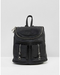 Asos Mini Backpack With Zip Pocket Detail
