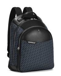 Montblanc Montblack Medium M Gram Backpack In Black And Blue At Nordstrom
