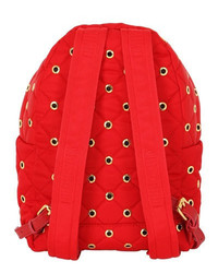 Moschino Small Eyelets Quilted Nylon Backpack