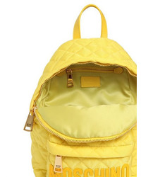Moschino Small Logo Quilted Nylon Backpack