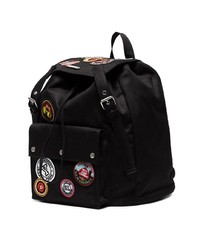 Saint Laurent Noe Backpack With Multicoloured Patches