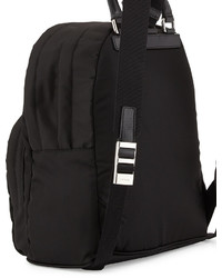 Prada Nylon Medium Dome Backpack Black