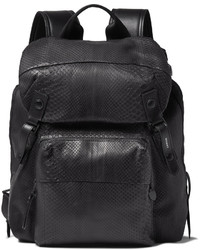Lanvin Panelled Python And Shell Backpack