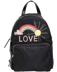 RED Valentino Rainbow Love Patch Backpack