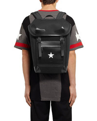 Givenchy Rider Leather Trimmed Twill Backpack