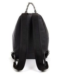 Moschino Slogan Faux Leather Mini Backpack