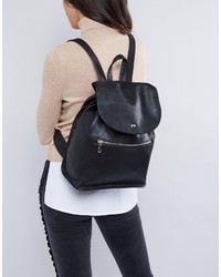 Asos Soft Backpack With Zip Detail
