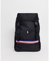 Jack & Jones Utility Backpack With Mesh Pockets And Drawstring