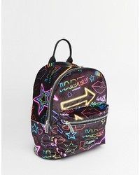 Jaded London Velvet Neon Signs Backpack