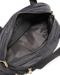 Cynthia Rowley Alex L Duffle Bag With Leather Trim Black