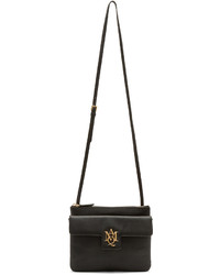 Alexander McQueen Black Insignia Double Pouch Bag