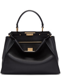 Fendi Black Regular Peekaboo Bag