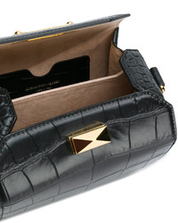 Alexander McQueen Box Crocodile Embossed Bag