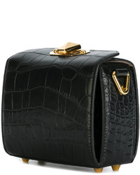 Alexander McQueen Box Crocodile Embossed Bag