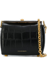 Alexander McQueen Box Crocodile Embossed Bag