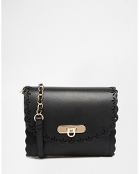 Asos Collection Scallop Cross Body Bag With Laser Cut Out