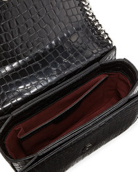 Stella McCartney Falabella Large Crocodile Embossed Box Shoulder Bag