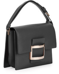 Roger Vivier Icon Carre Mini Flap Bag Black