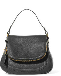 Tom Ford Jennifer Medium Textured Leather Shoulder Bag Black