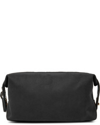 Paul Smith Leather Trimmed Cotton Twill Wash Bag
