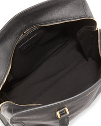 Alexander McQueen Medium Padlock Satchel Bag Black