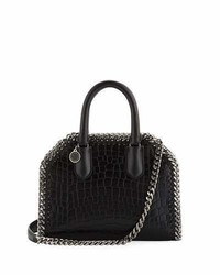 Stella McCartney Mini Alter Crocodile Embossed Handbag