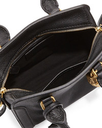 Alexander McQueen Mini Padlock Satchel Bag Black