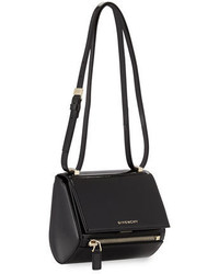 Givenchy Mini Pandora Box Patent Shoulder Bag Black