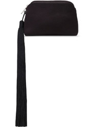 The Row Mini Satin Tassel Wristlet Bag Black