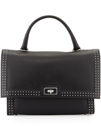 Givenchy Shark Medium Stud Couture Shoulder Bag Black