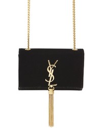 Saint Laurent Small Kate Monogram Velvet Bag