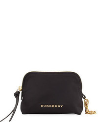 Burberry Small Nylon Pouch Bag Black