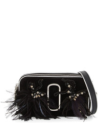 Marc Jacobs Snapshot Small Velvet Camera Bag Black