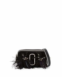 Marc Jacobs Snapshot Small Velvet Camera Bag Black