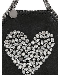 Stella McCartney Tiny 3chain Falabella Crystals Heart Bag