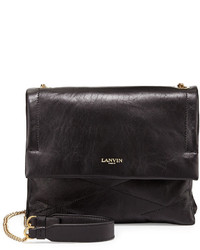 Lanvin Sugar Mini Lambskin Shoulder Bag Black