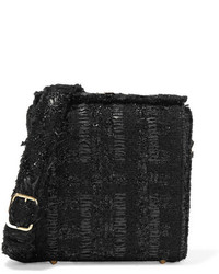 Simone Rocha Tweed Shoulder Bag Black