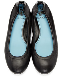 Lanvin Black Iconic Ballerina Flats