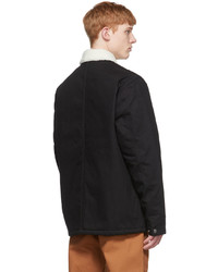 CARHARTT WORK IN PROGRESS Black Fairmount Coat