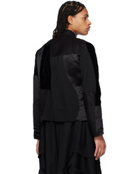 Black Comme Des Garçons Black Patchwork Jacket