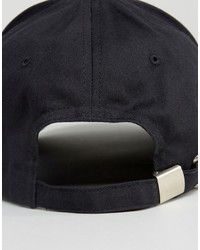 Asos Baseball Cap In Black With Embroidery