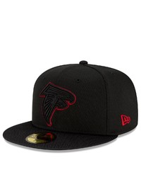 New Era Black Atlanta Falcons 2021 Nfl Sideline Road 59fifty Fitted Hat