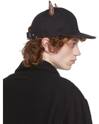 Givenchy Black Canvas Horns Cap