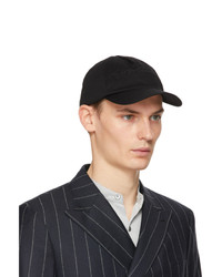 Giorgio Armani Black Embroidered Cap