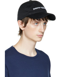 PACO RABANNE Black Embroidered Cap