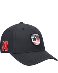 Black Clover Black Nebraska Huskers Nation Shield Snapback Hat At Nordstrom