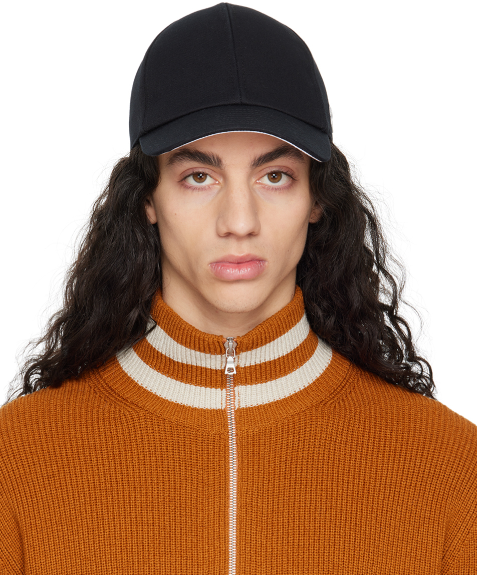 Courrèges Black Patch Cap, $180 | SSENSE | Lookastic