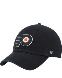 '47 Black Philadelphia Flyers Team Logo Clean Up Adjustable Hat At Nordstrom